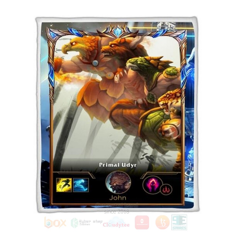 League Of Legends Udyr Custom Name Sherpa Blanket League Of Legends Udyr Custom Name Sherpa Blanket