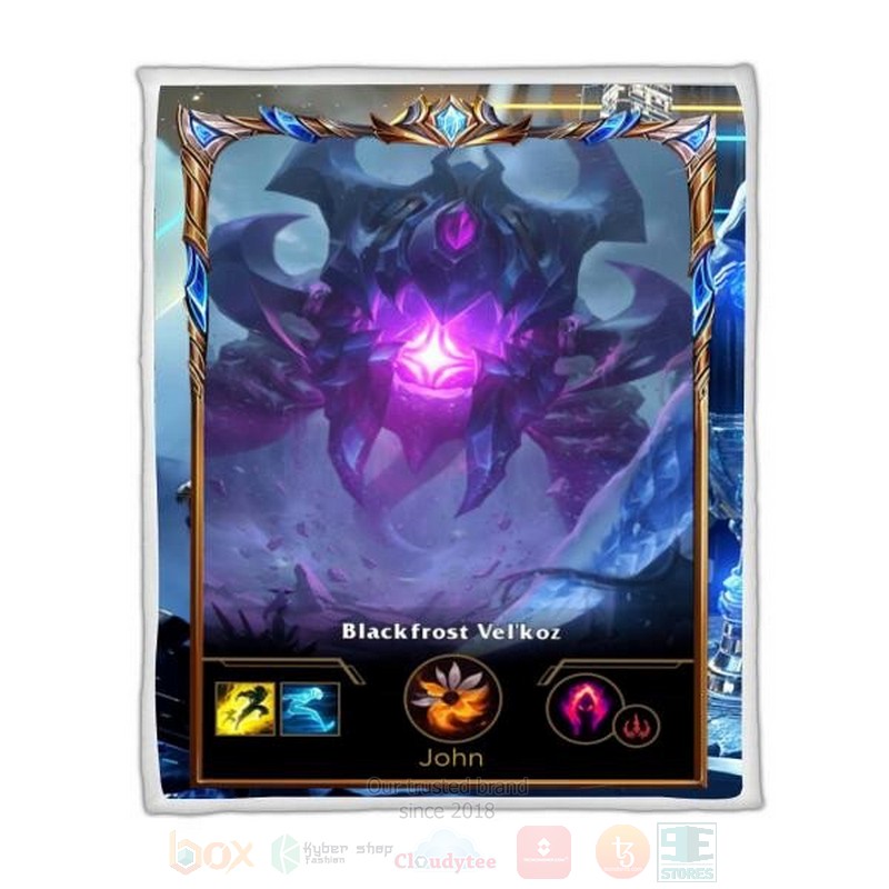 League Of Legends Velkoz Custom Name Sherpa Blanket League Of Legends Velkoz Custom Name Sherpa Blanket