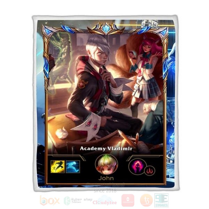 League Of Legends Vladimir Custom Name Sherpa Blanket League Of Legends Vladimir Custom Name Sherpa Blanket