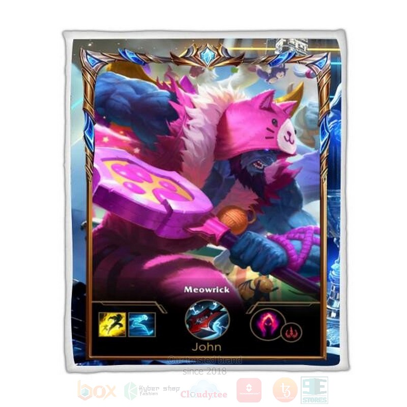 League Of Legends Yorick Custom Name Sherpa Blanket League Of Legends Yorick Custom Name Sherpa Blanket