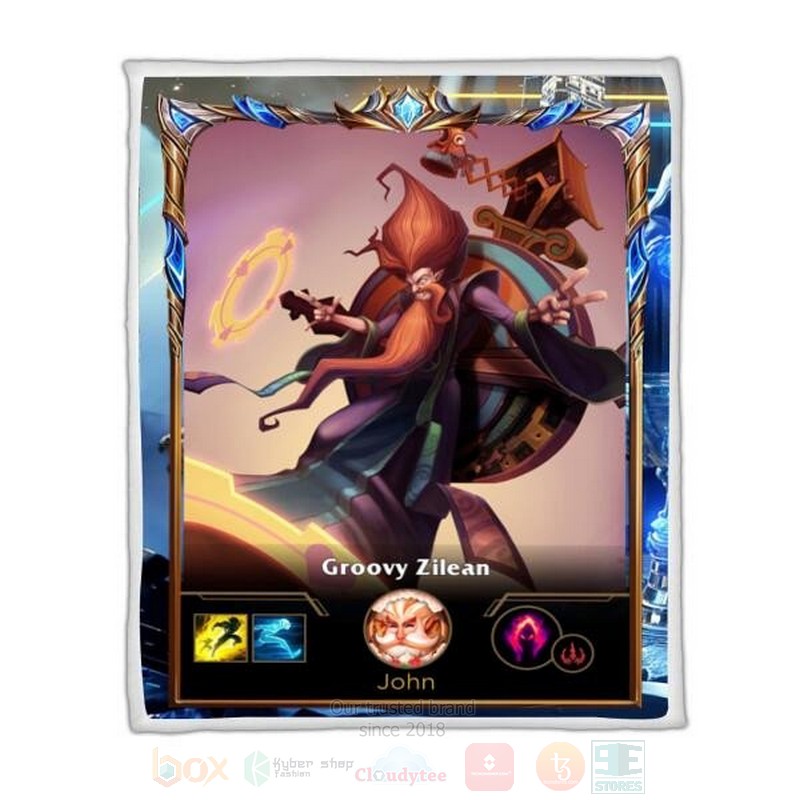 League Of Legends Zilean Custom Name Sherpa Blanket League Of Legends Zilean Custom Name Sherpa Blanket