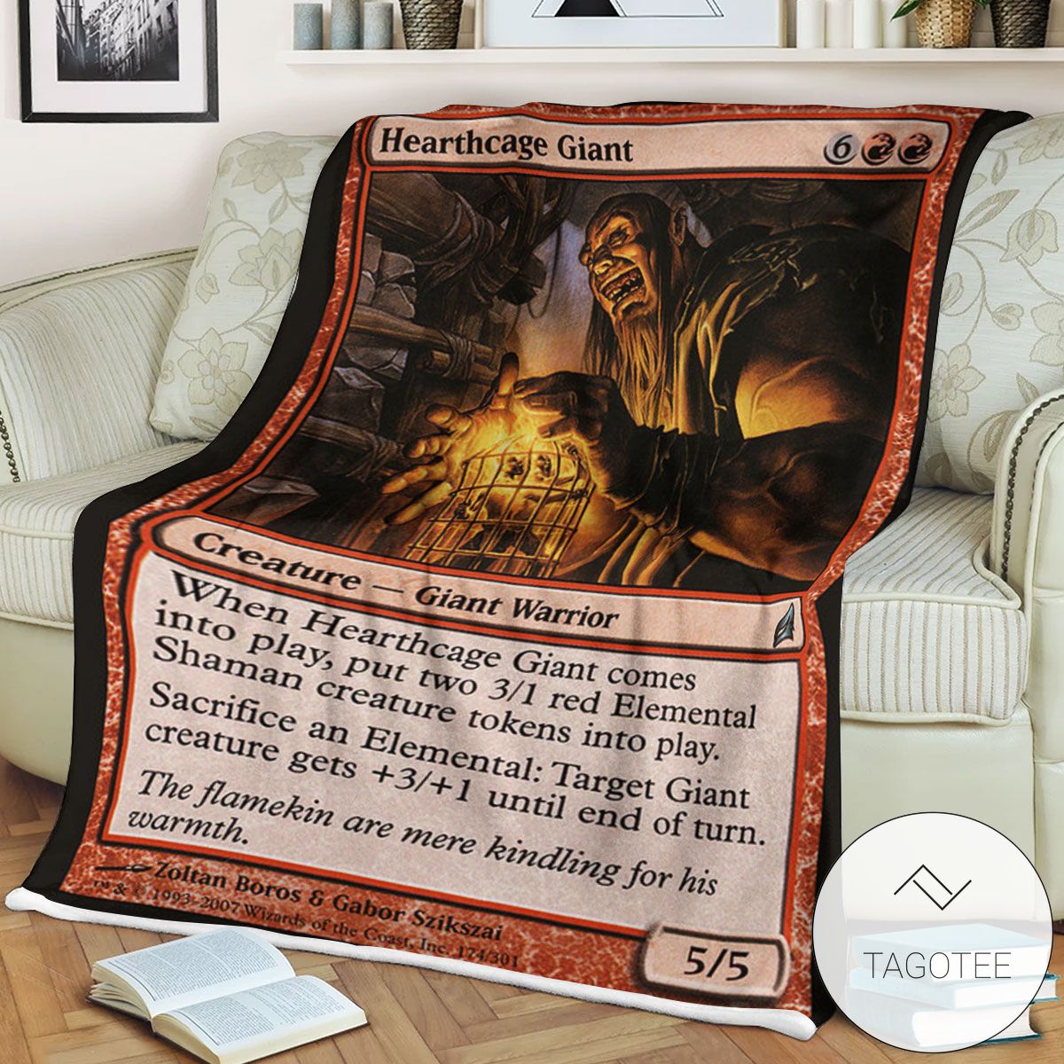 Lorwyn Lrw 174 Hearthcage Giant Mtg Blanket Tagotee Lorwyn Lrw 174 Hearthcage Giant Mtg Blanket Tagotee