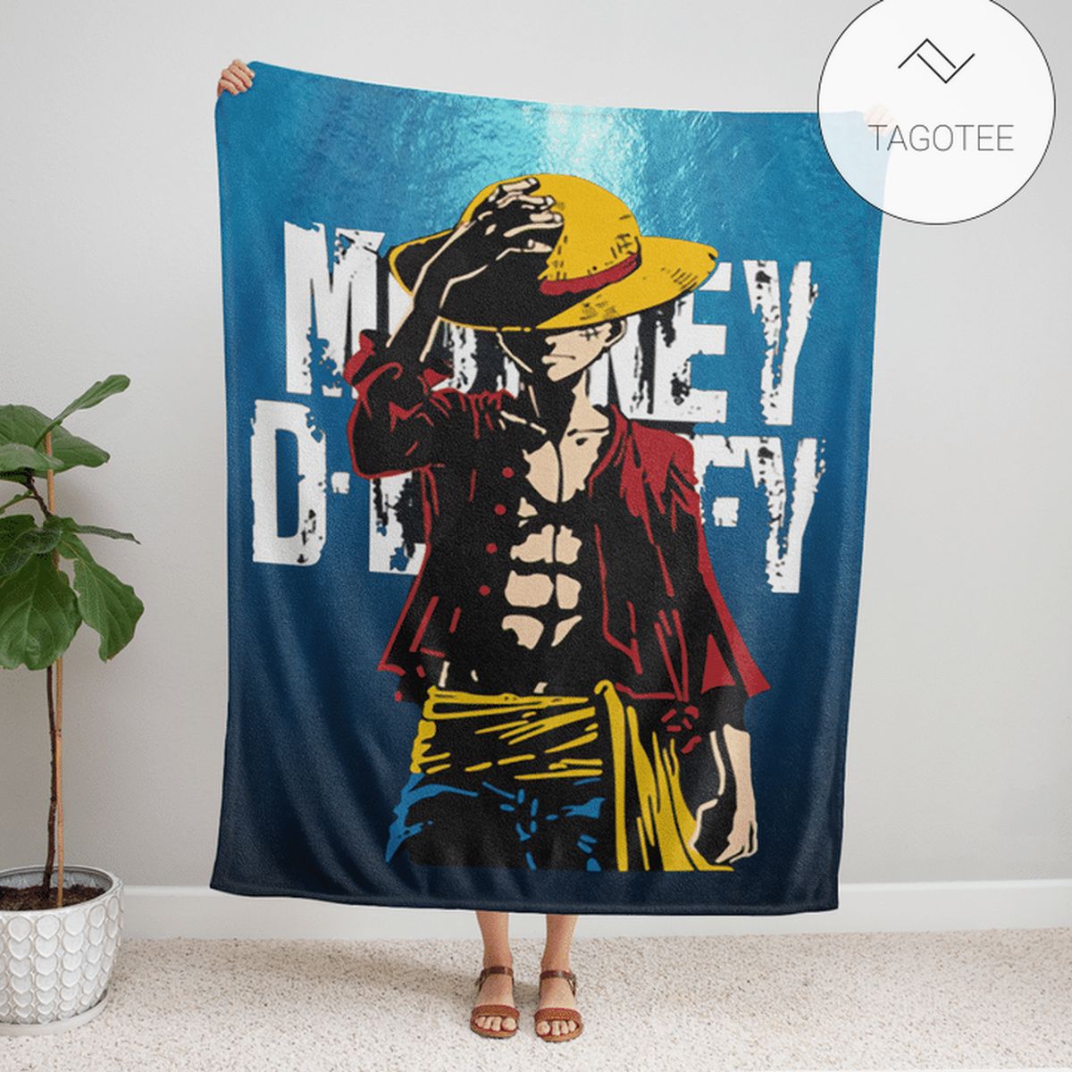 Luffy Monkey D Luffy One Piece Blanket Tagotee Luffy Monkey D Luffy One Piece Blanket Tagotee