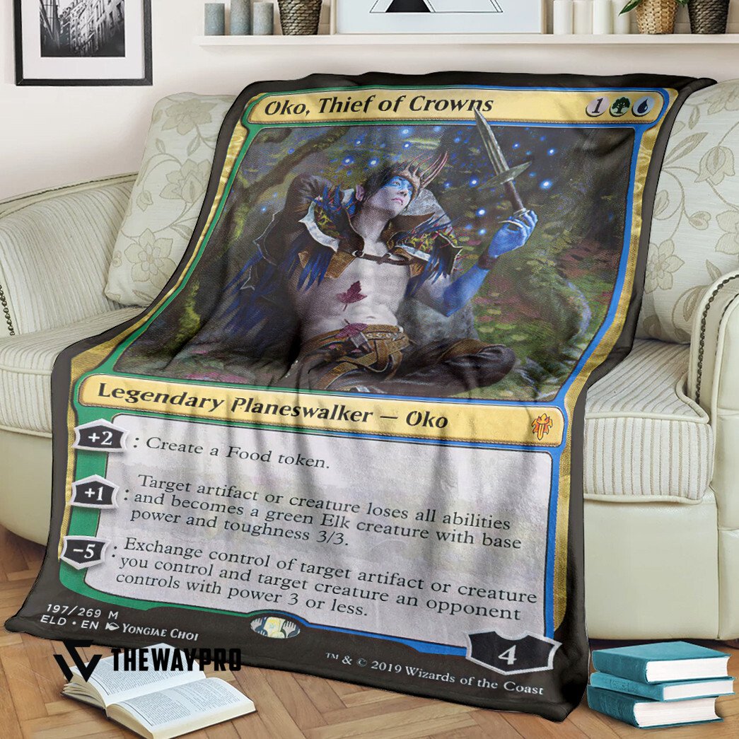 Magic The Gardening Oko Thief Of Crowns Blanket Magic The Gardening Oko Thief Of Crowns Blanket
