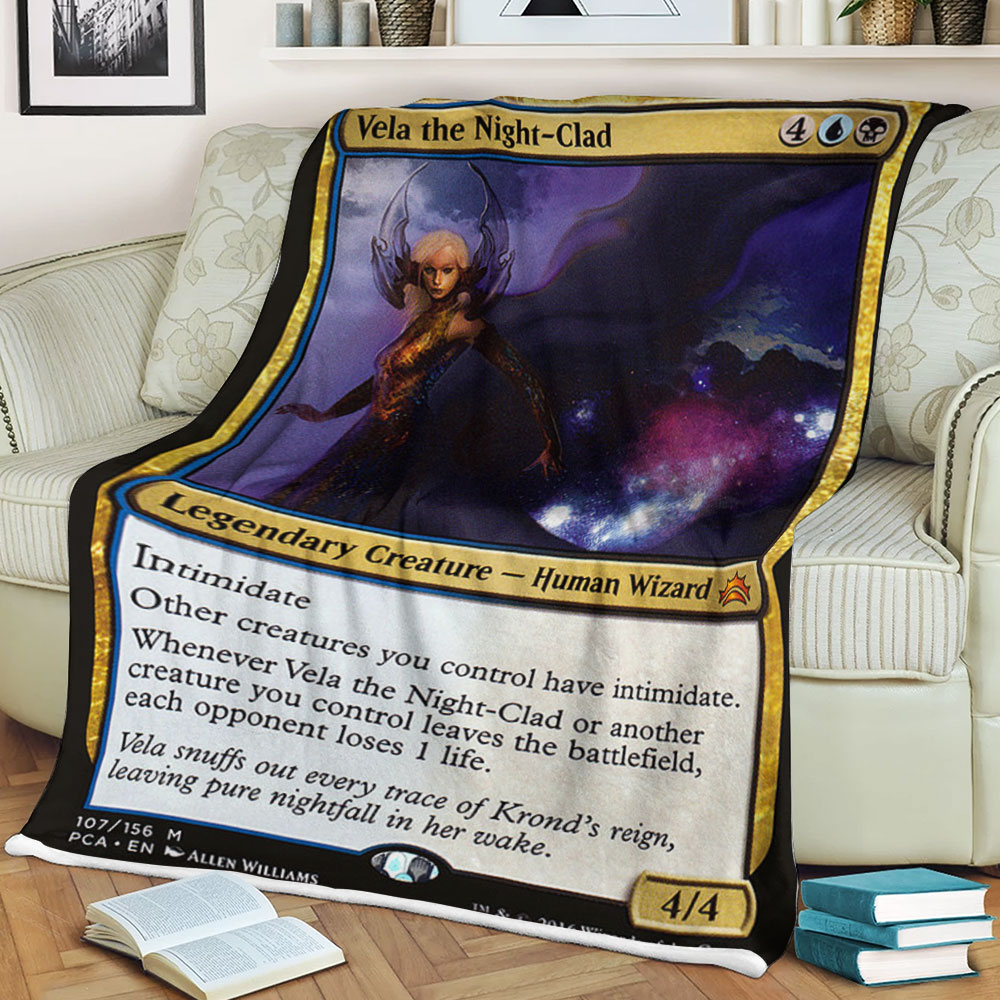 Magic The Gathering 107 Vela The Night Clad Blanket Magic The Gathering 107 Vela The Night Clad Blanket