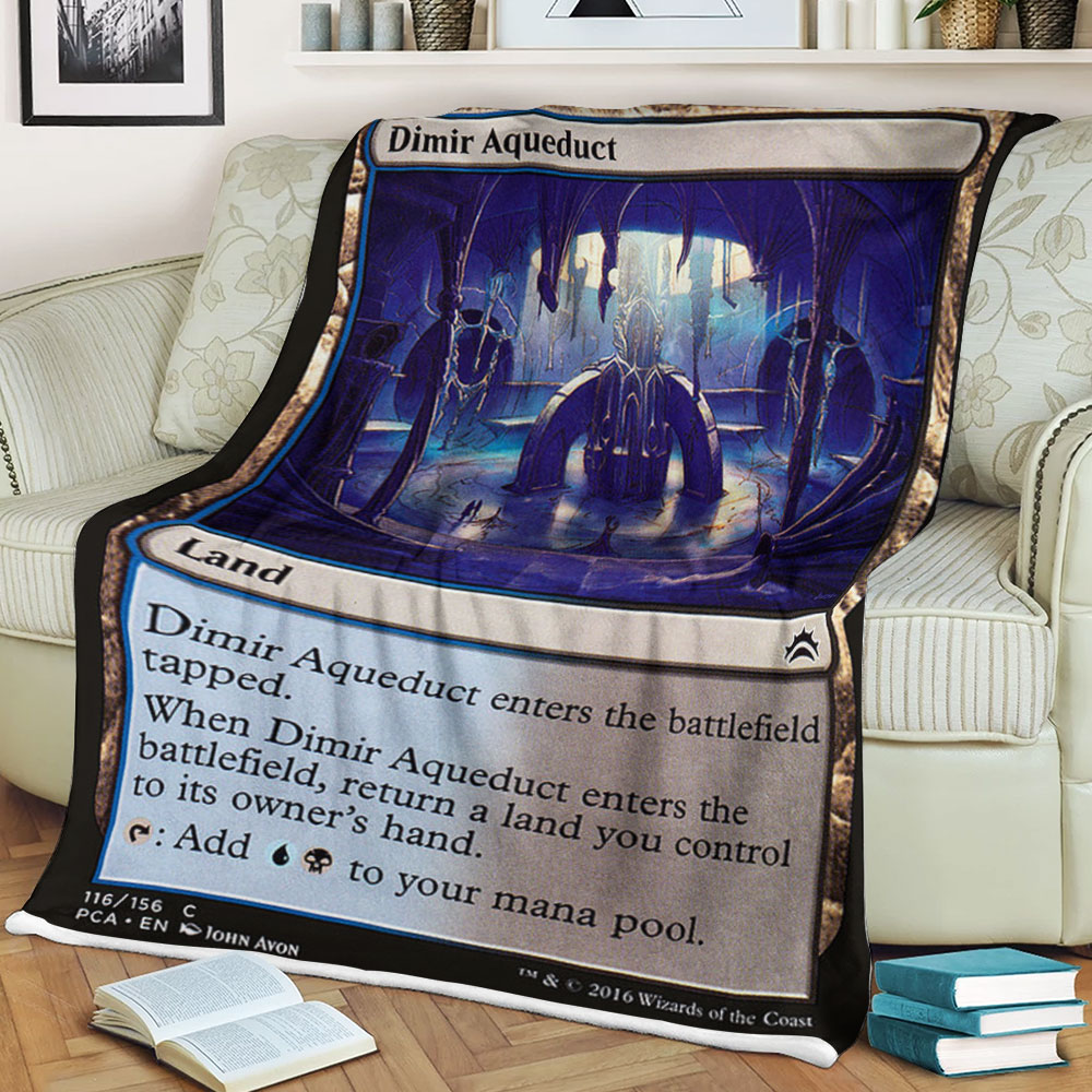 Magic The Gathering 116 Dimir Aqueduct Blanket Magic The Gathering 116 Dimir Aqueduct Blanket