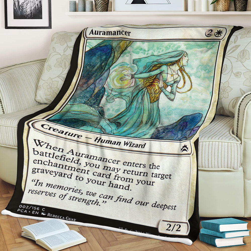 Magic The Gathering 2 Auramancer Blanket Magic The Gathering 2 Auramancer Blanket