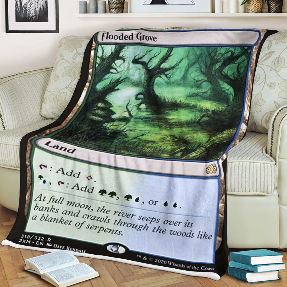 Magic The Gathering 2Xm 318 Flooded Grove Blanket Magic The Gathering 2Xm 318 Flooded Grove Blanket