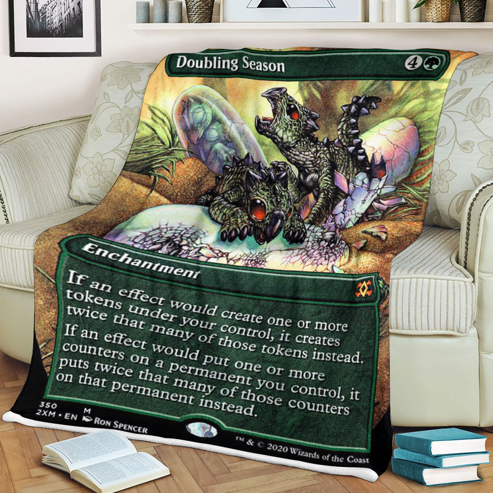 Magic The Gathering 2Xm 350 Doubling Season Blanket Magic The Gathering 2Xm 350 Doubling Season Blanket