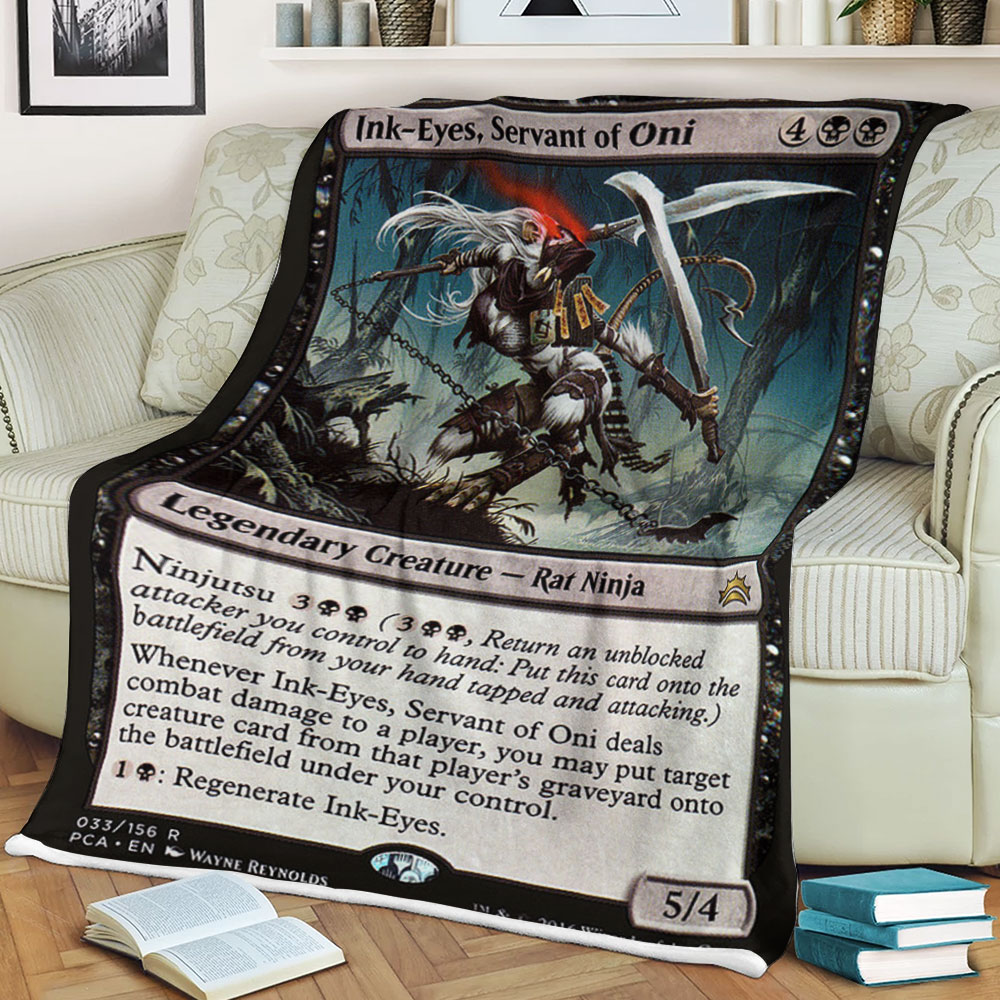 Magic The Gathering 33 Ink Eyes Servant Of Oni Blanket Magic The Gathering 33 Ink Eyes Servant Of Oni Blanket