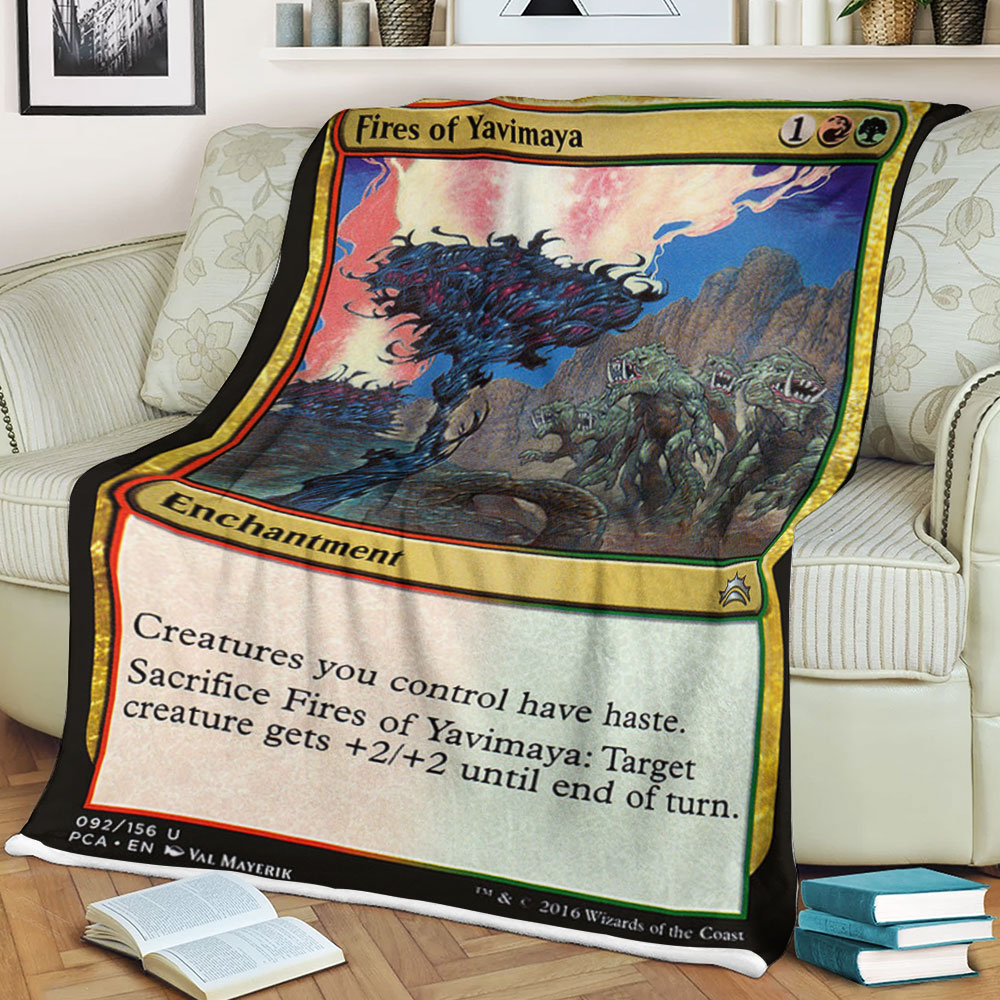 Magic The Gathering 92 Fires Of Yavimaya Blanket Magic The Gathering 92 Fires Of Yavimaya Blanket