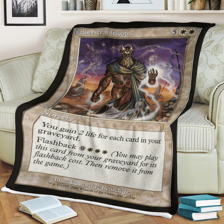 Magic The Gathering Ancestral Tribute Blanket Magic The Gathering Ancestral Tribute Blanket