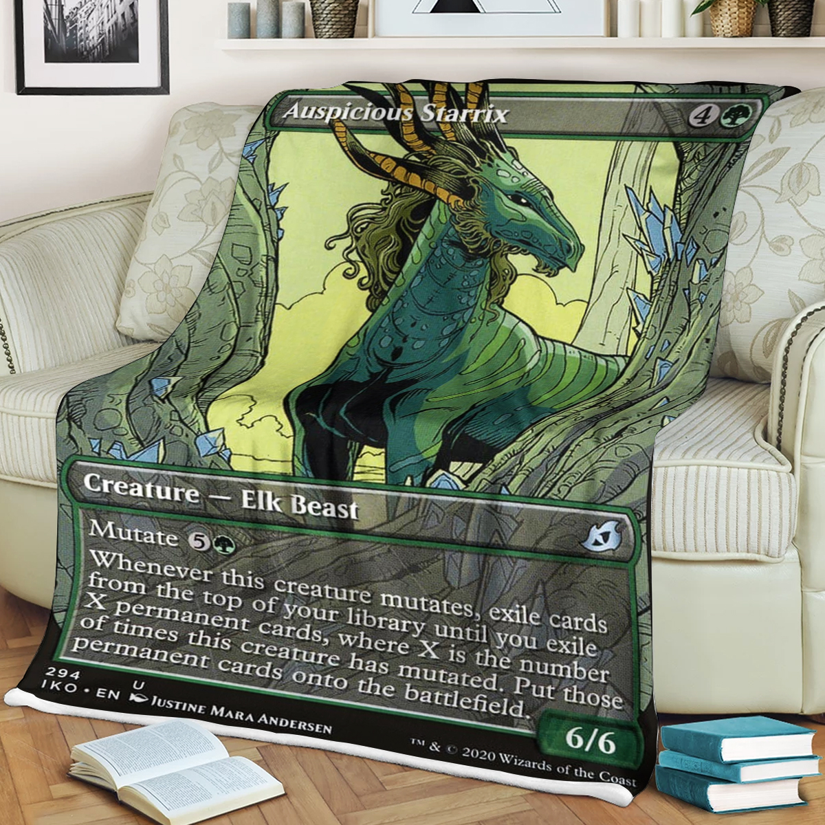 Magic The Gathering Auspicious Starrix Blanket Magic The Gathering Auspicious Starrix Blanket