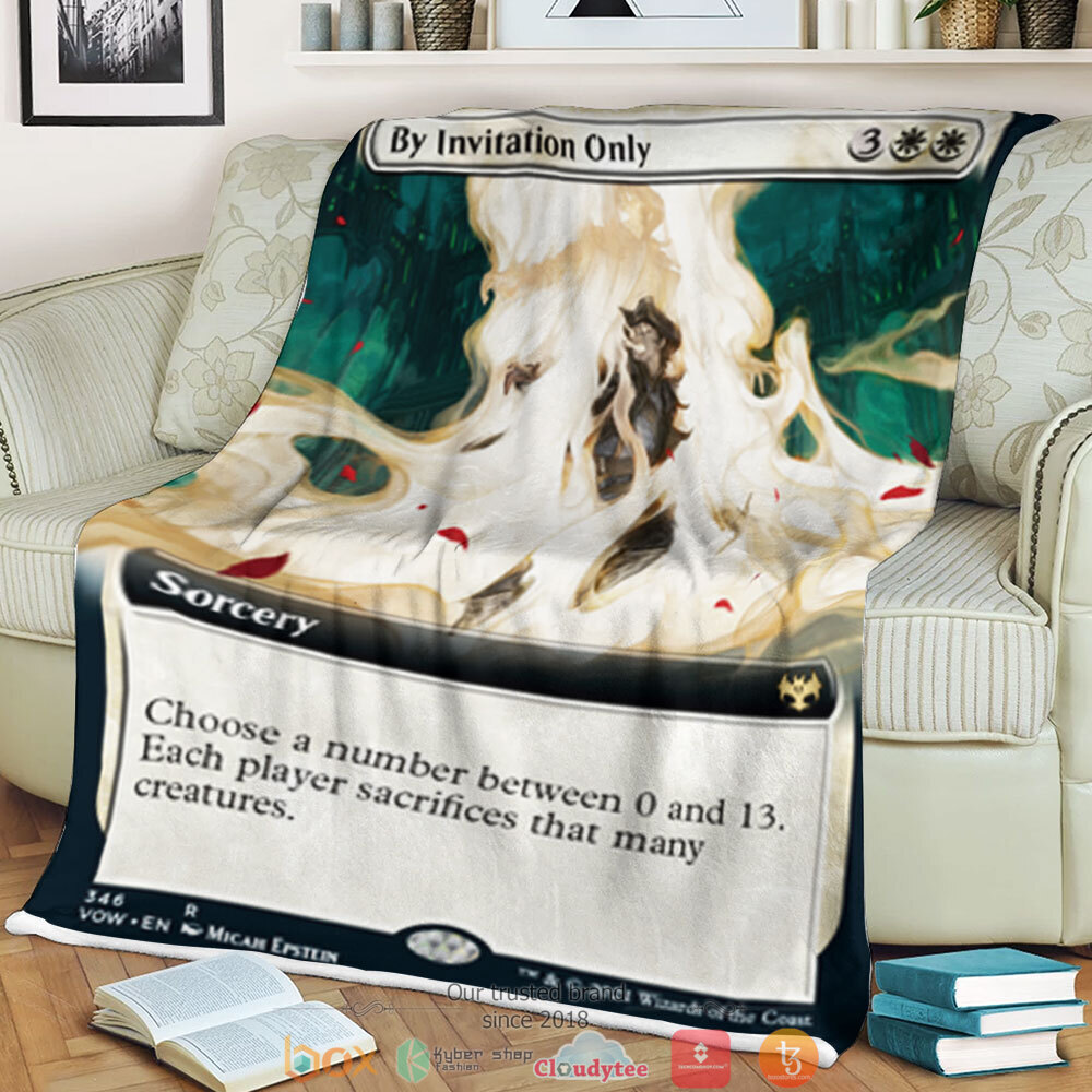 Magic The Gathering By Invitation Only Blanket Magic The Gathering By Invitation Only Blanket