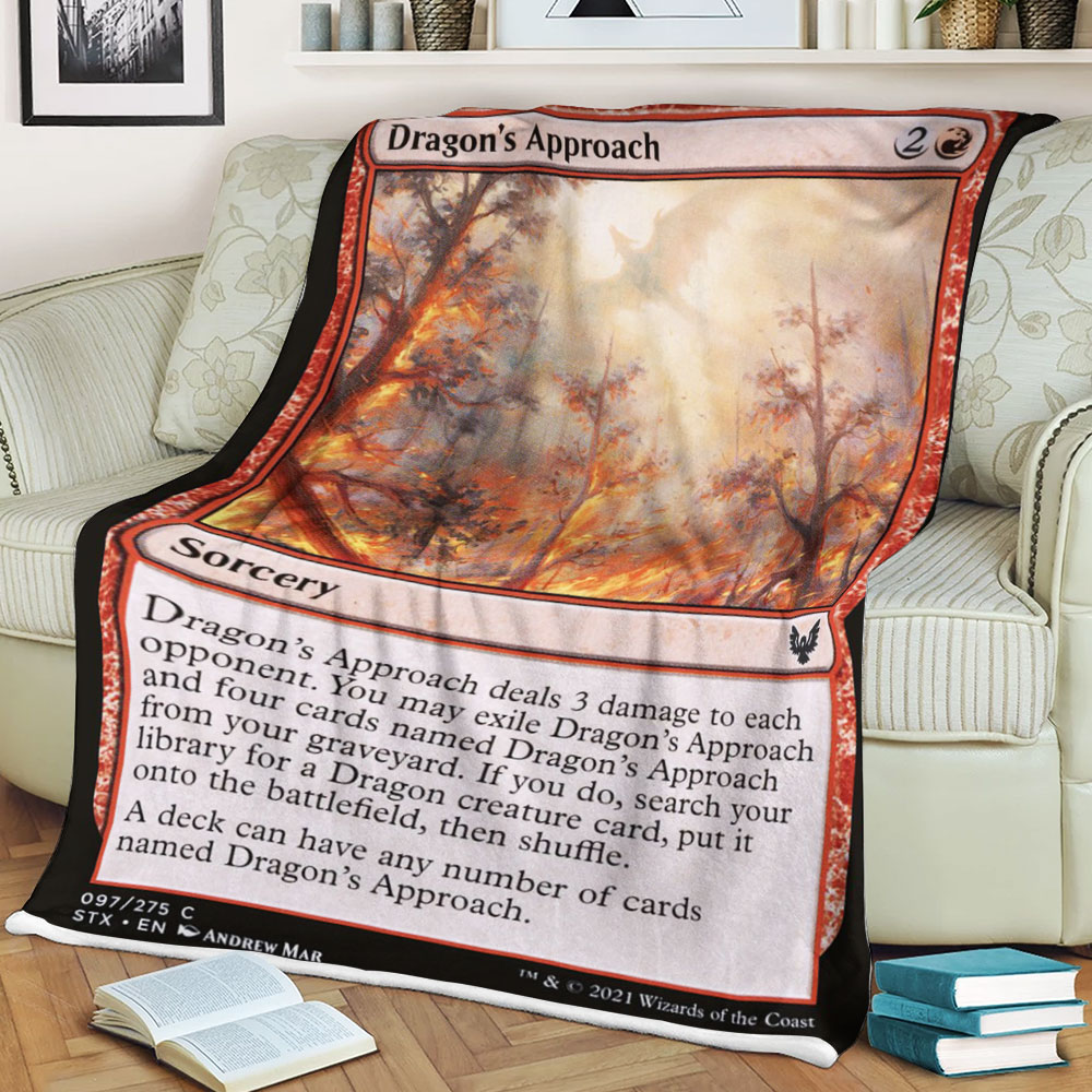 Magic The Gathering Dragons Approach Blanket Magic The Gathering Dragons Approach Blanket