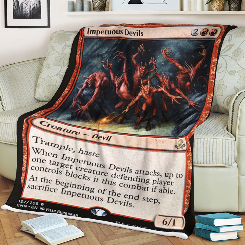 Magic The Gathering Emn 132 Impetuous Devils Blanket Magic The Gathering Emn 132 Impetuous Devils Blanket
