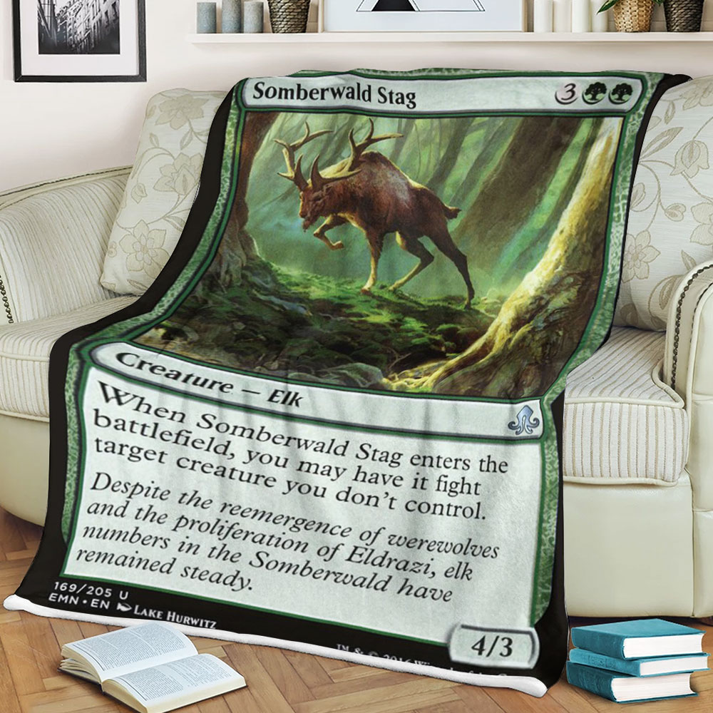 Magic The Gathering Emn 169 Somberwald Stag Blanket Magic The Gathering Emn 169 Somberwald Stag Blanket