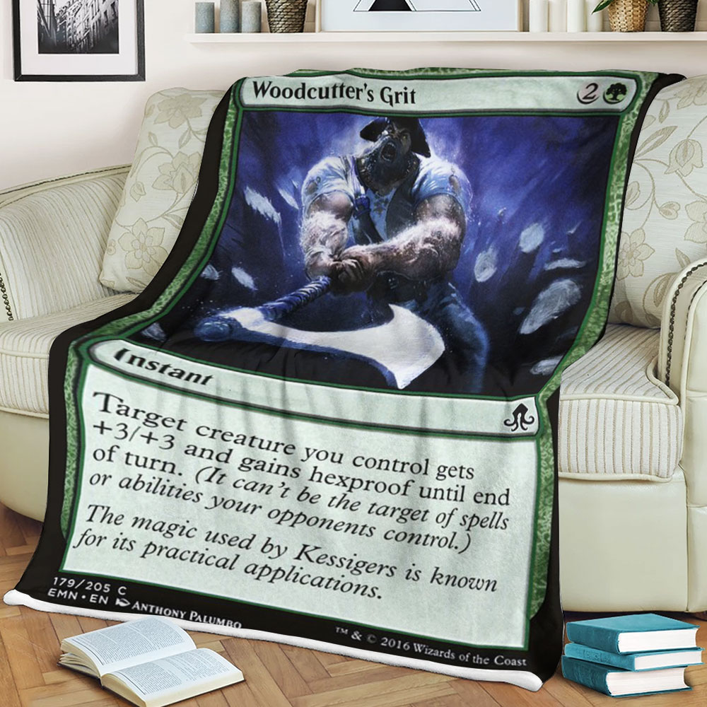 Magic The Gathering Emn 179 Woodcutter S Grit Blanket Magic The Gathering Emn 179 Woodcutter S Grit Blanket