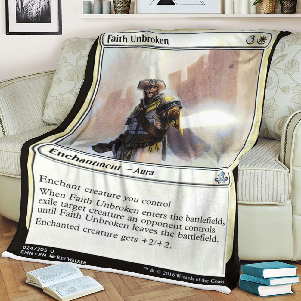 Magic The Gathering Emn 24 Faith Unbroken Blanket Magic The Gathering Emn 24 Faith Unbroken Blanket