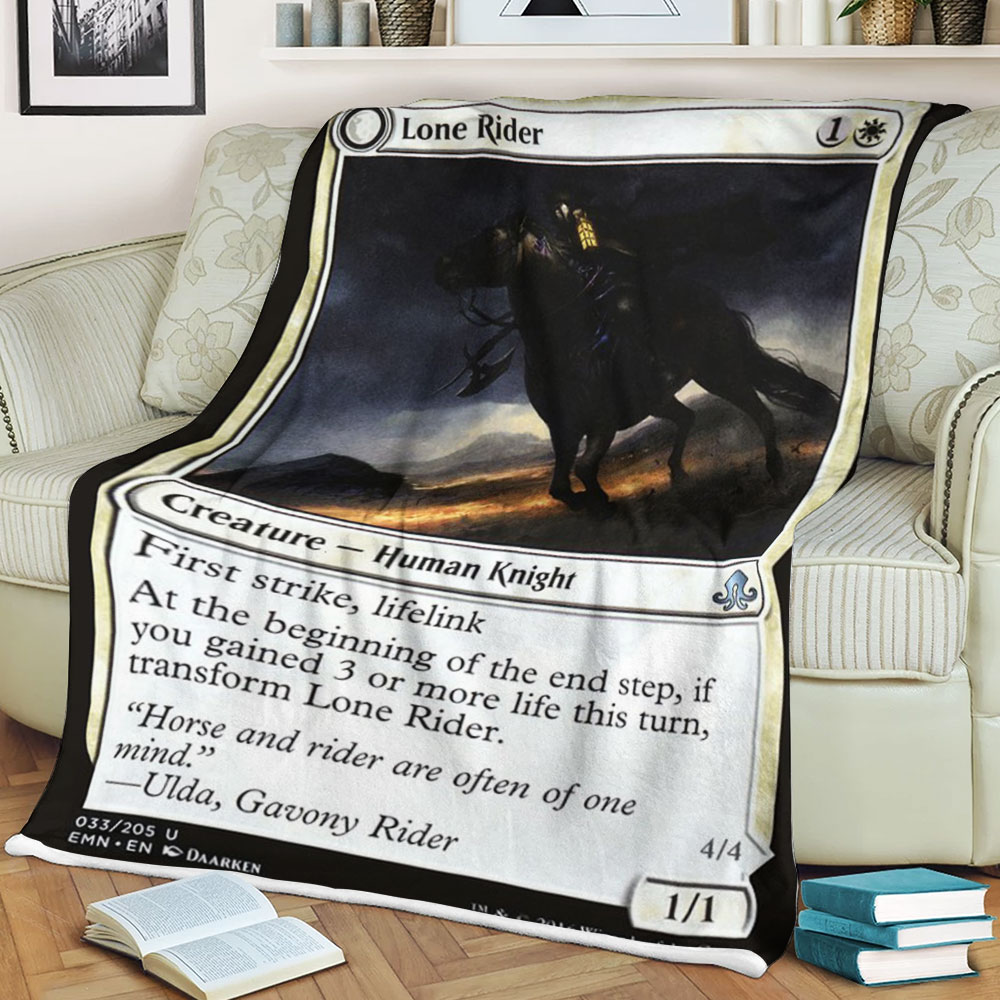 Magic The Gathering Emn 33 Lone Rider Blanket Magic The Gathering Emn 33 Lone Rider Blanket
