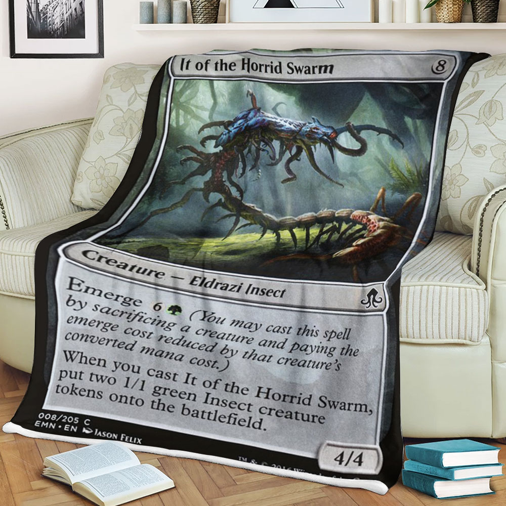 Magic The Gathering Emn 8 It Of The Horrid Swarm Blanket Magic The Gathering Emn 8 It Of The Horrid Swarm Blanket
