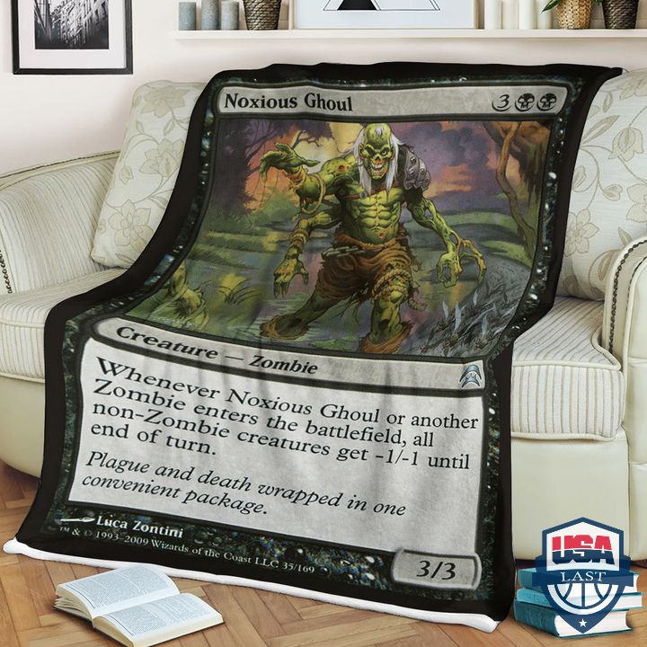 Magic The Gathering Game Noxious Ghoul Blanket Magic The Gathering Game Noxious Ghoul Blanket