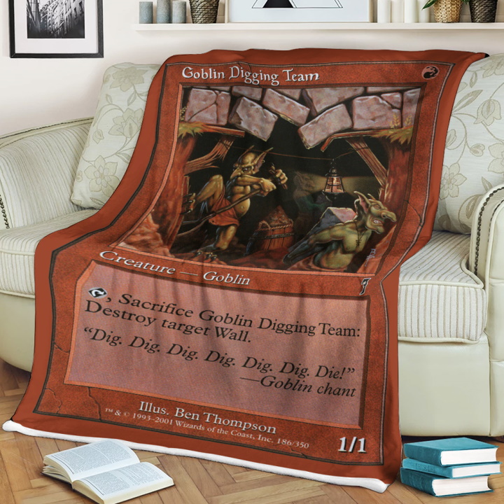 Magic The Gathering Goblin Digging Team Blanket Magic The Gathering Goblin Digging Team Blanket