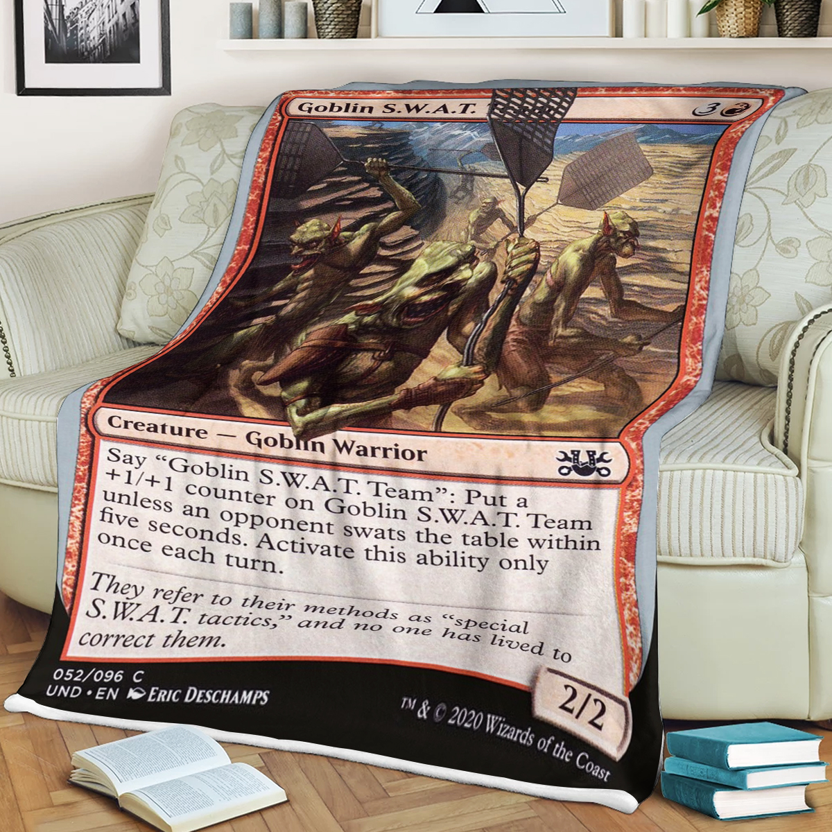Magic The Gathering Goblin S W A T Team Sherpa Blanket Magic The Gathering Goblin S W A T Team Sherpa Blanket