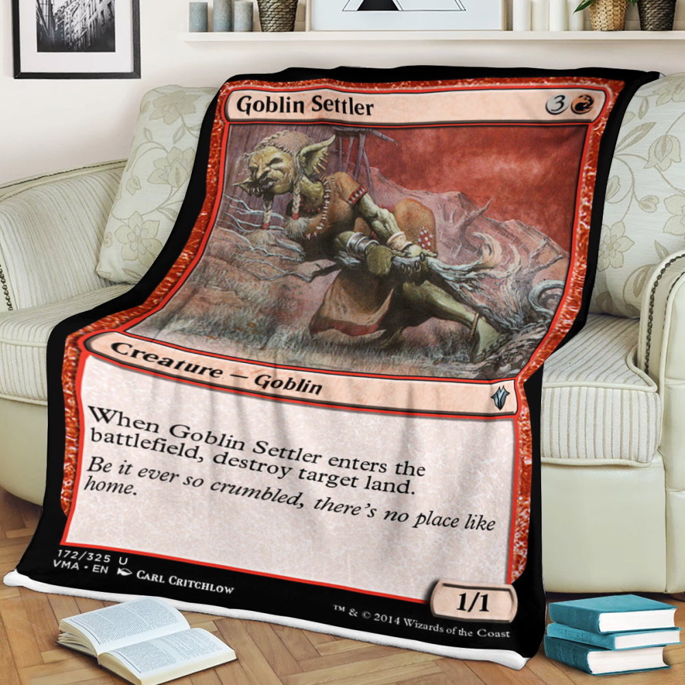 Magic The Gathering Goblin Settlers Blanket Magic The Gathering Goblin Settlers Blanket