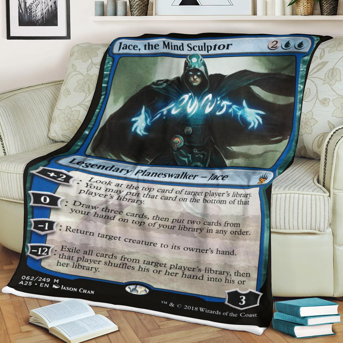 Magic The Gathering Jace The Mind Sculptor Blanket Magic The Gathering Jace The Mind Sculptor Blanket