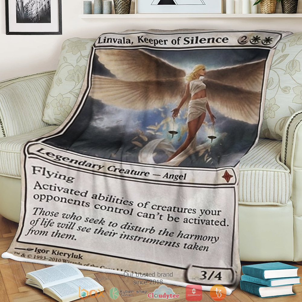 Magic The Gathering Linvala Keeper Of Silence Blanket Magic The Gathering Linvala Keeper Of Silence Blanket