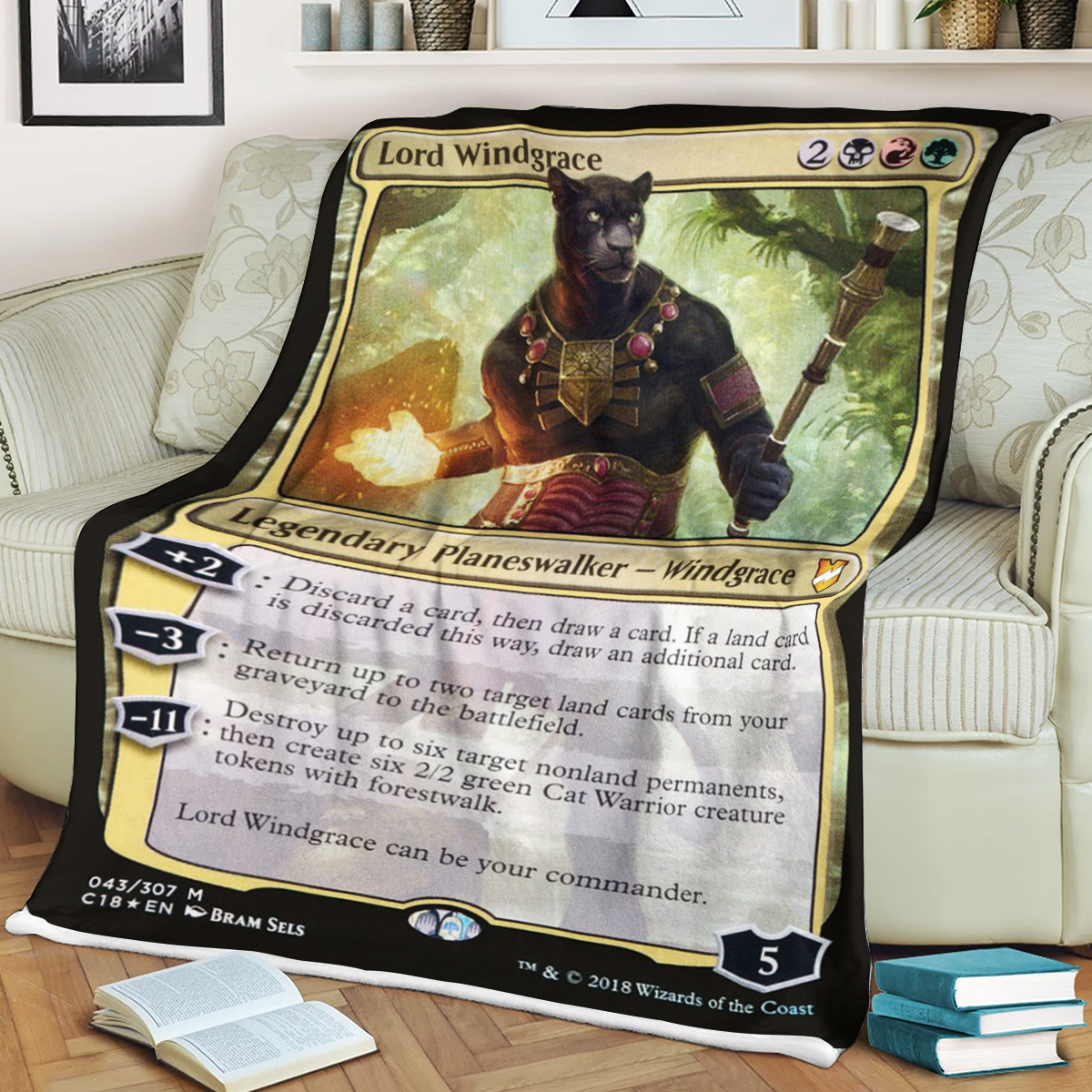 Magic The Gathering Lord Windgrace Blanket Magic The Gathering Lord Windgrace Blanket