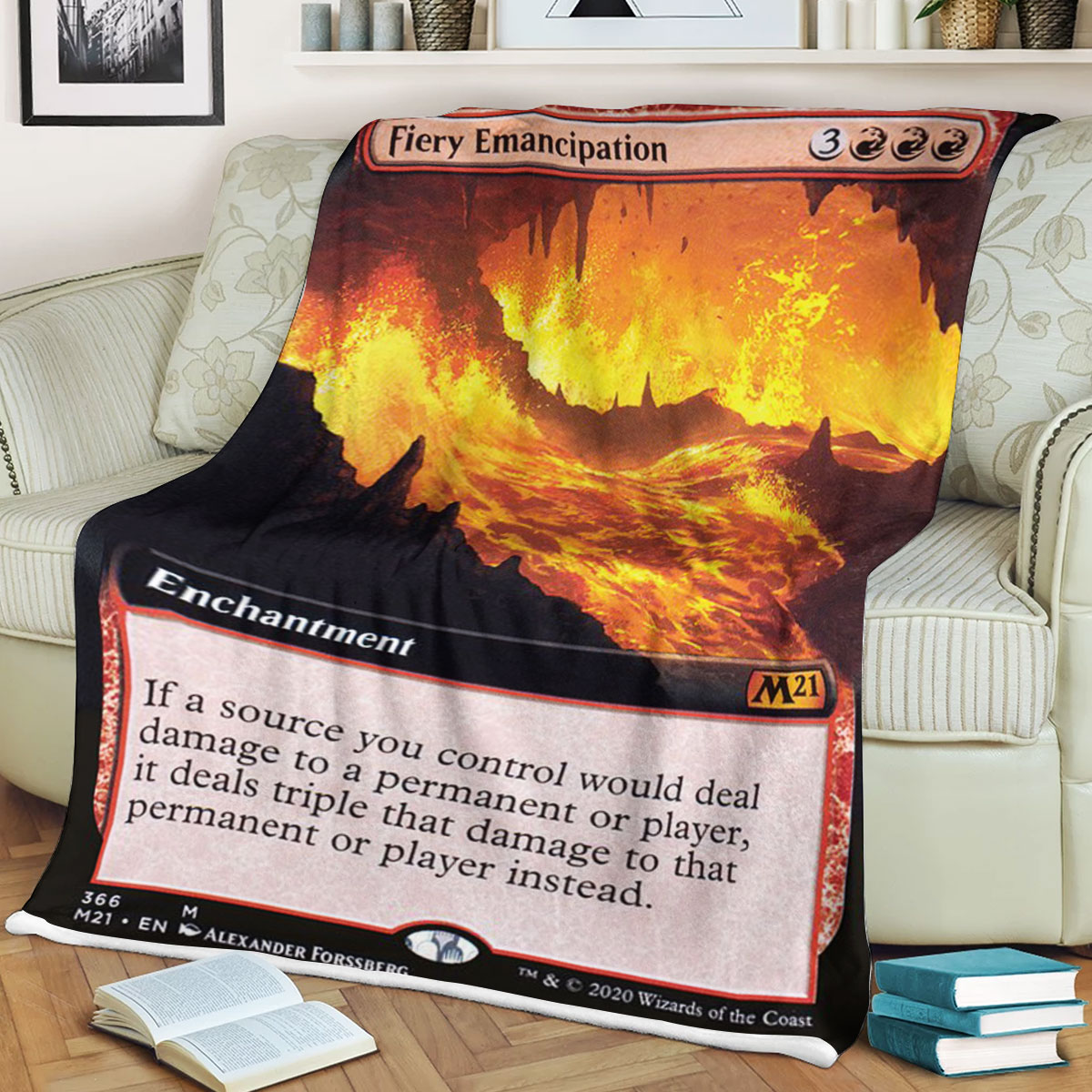 Magic The Gathering M21 366 Fiery Emancipation Blanket 2 Magic The Gathering M21 366 Fiery Emancipation Blanket 2