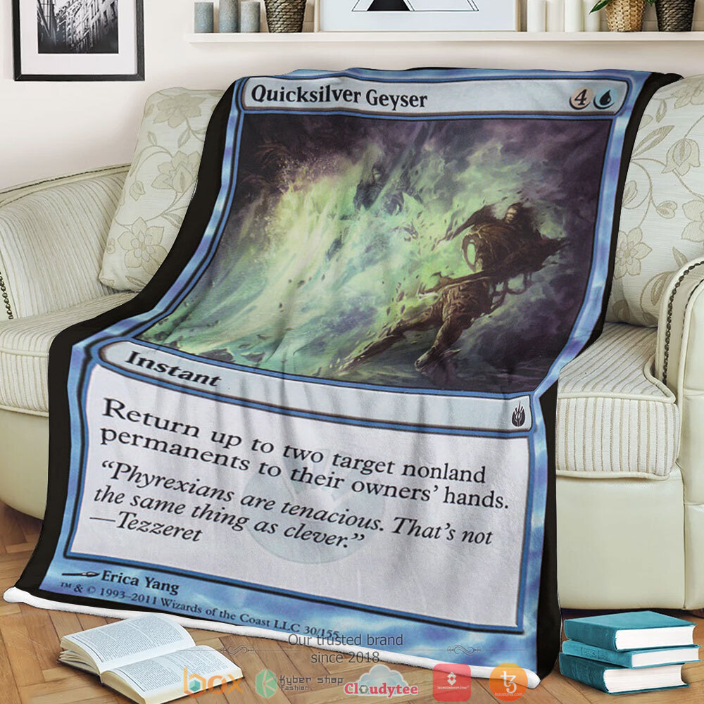 Magic The Gathering Mbs 30 Quicksilver Geyser Blanket Magic The Gathering Mbs 30 Quicksilver Geyser Blanket
