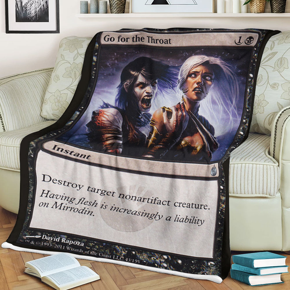 Magic The Gathering Mbs 43 Go For The Throat Blanket Magic The Gathering Mbs 43 Go For The Throat Blanket
