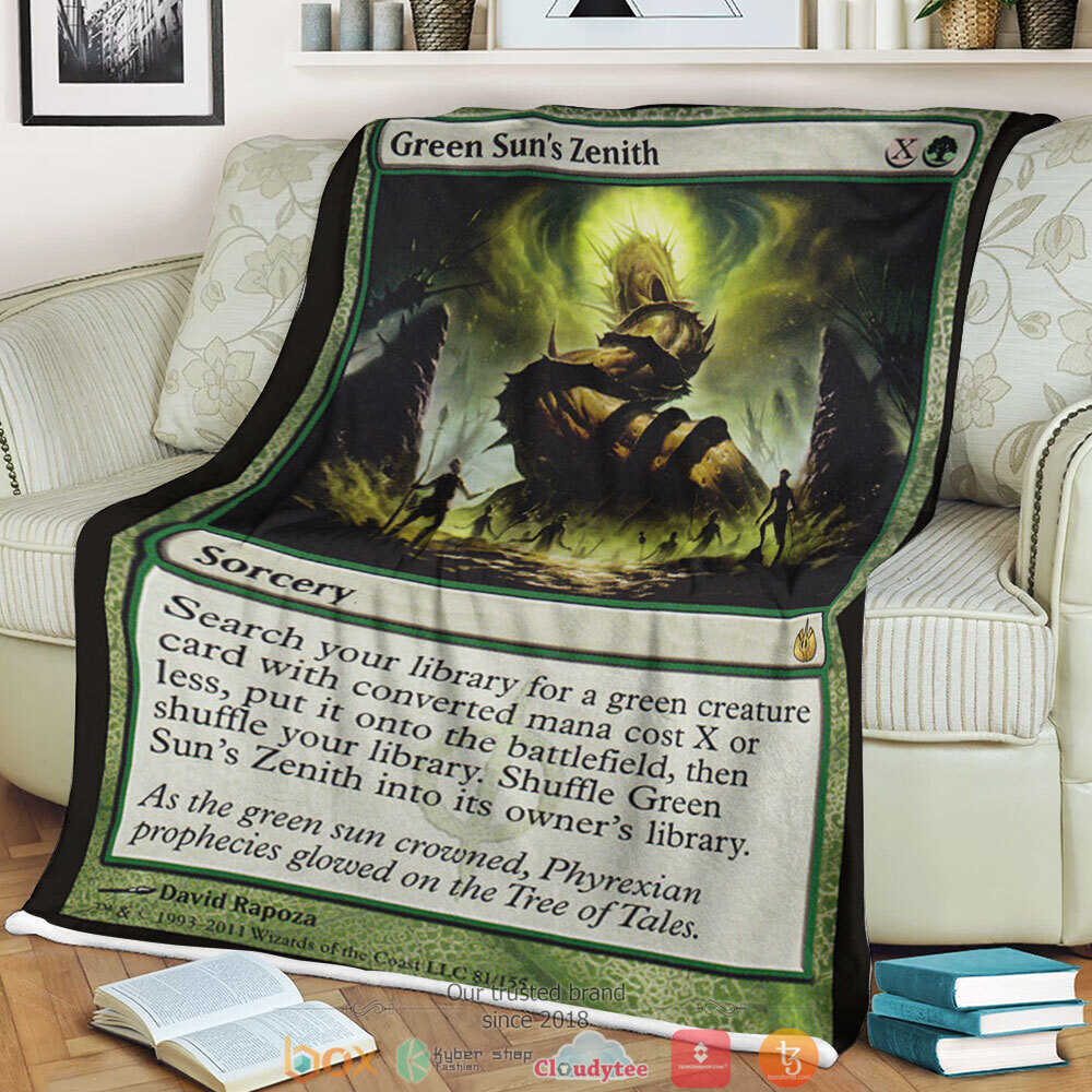 Magic The Gathering Mbs 81 Green Sun S Zenith Blanket Magic The Gathering Mbs 81 Green Sun S Zenith Blanket