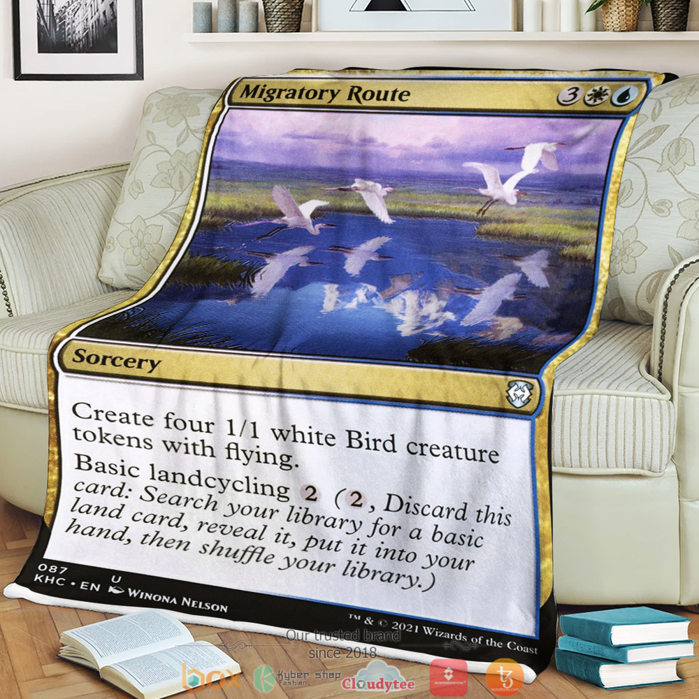 Magic The Gathering Migratory Route Blanket Magic The Gathering Migratory Route Blanket