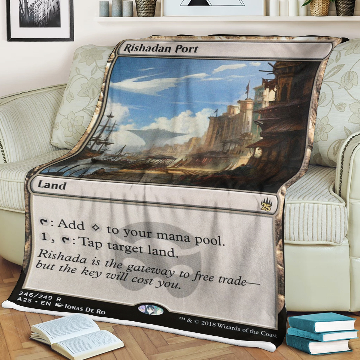 Magic The Gathering Rishadan Port Sherpa Blanket Magic The Gathering Rishadan Port Sherpa Blanket
