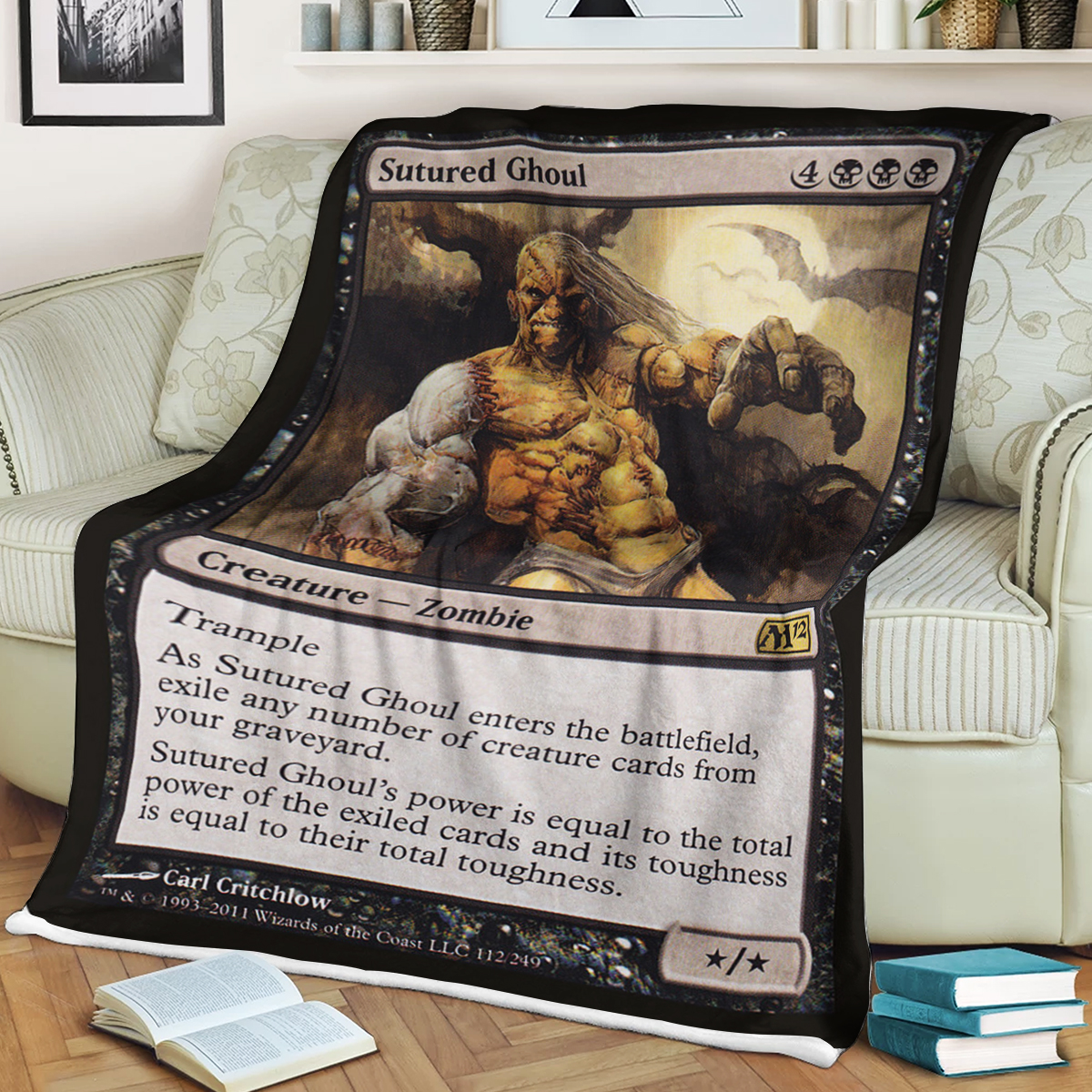 Magic The Gathering Sutured Ghoul Blanket Magic The Gathering Sutured Ghoul Blanket