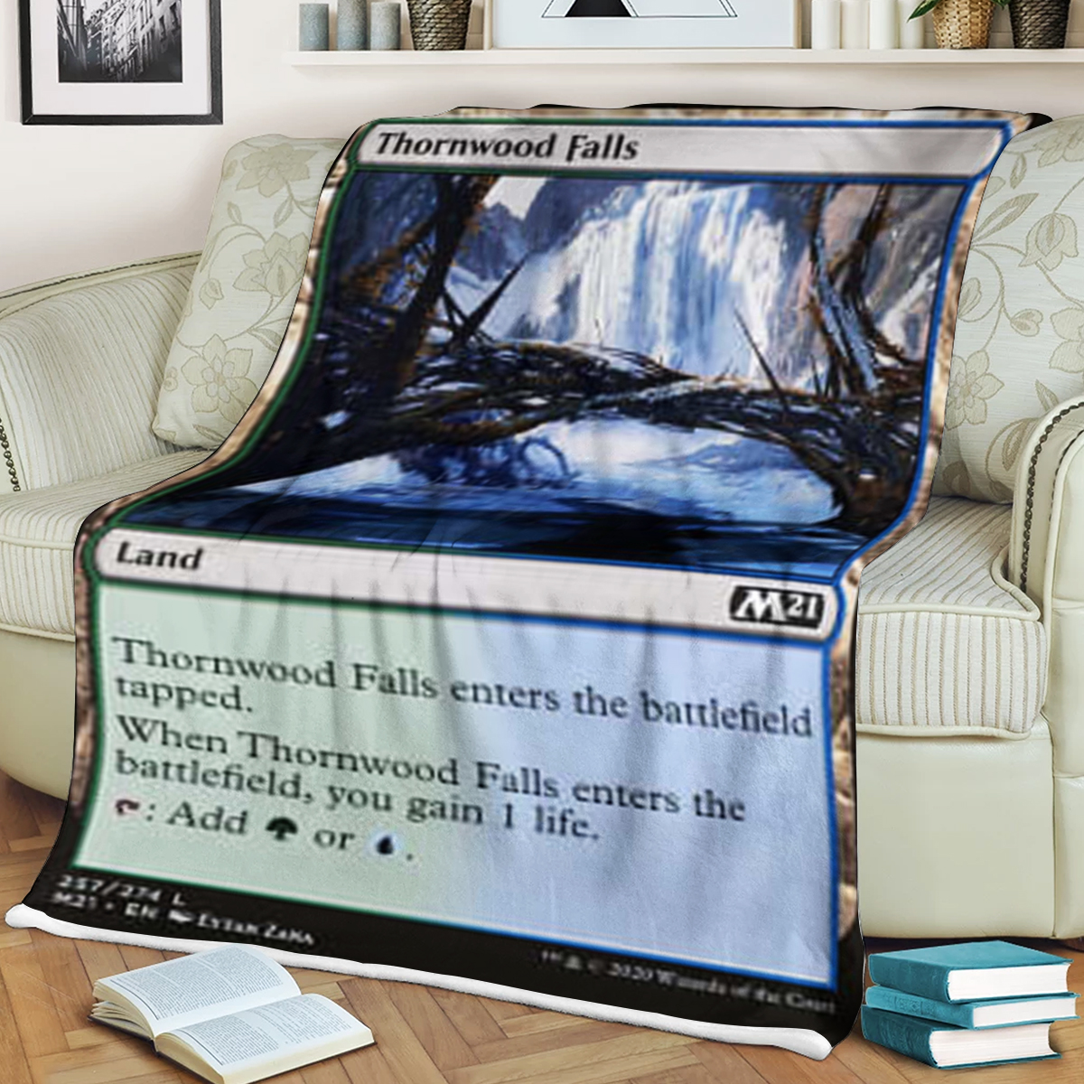 Magic The Gathering Thornwood Falls Blanket Magic The Gathering Thornwood Falls Blanket