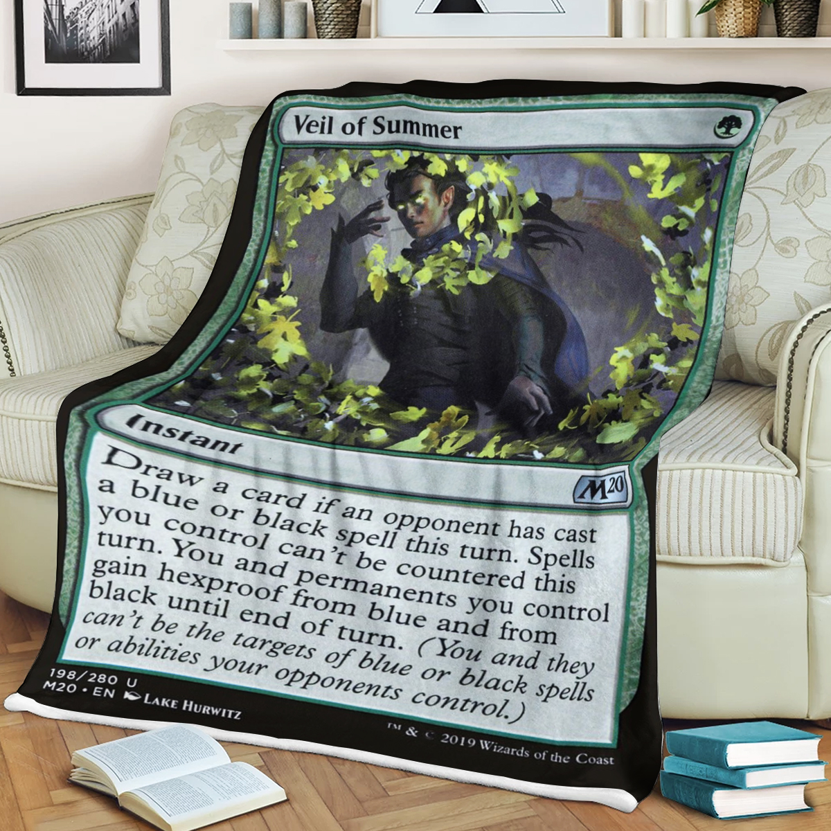 Magic The Gathering Veil Of Summer Soft Blanket Magic The Gathering Veil Of Summer Soft Blanket