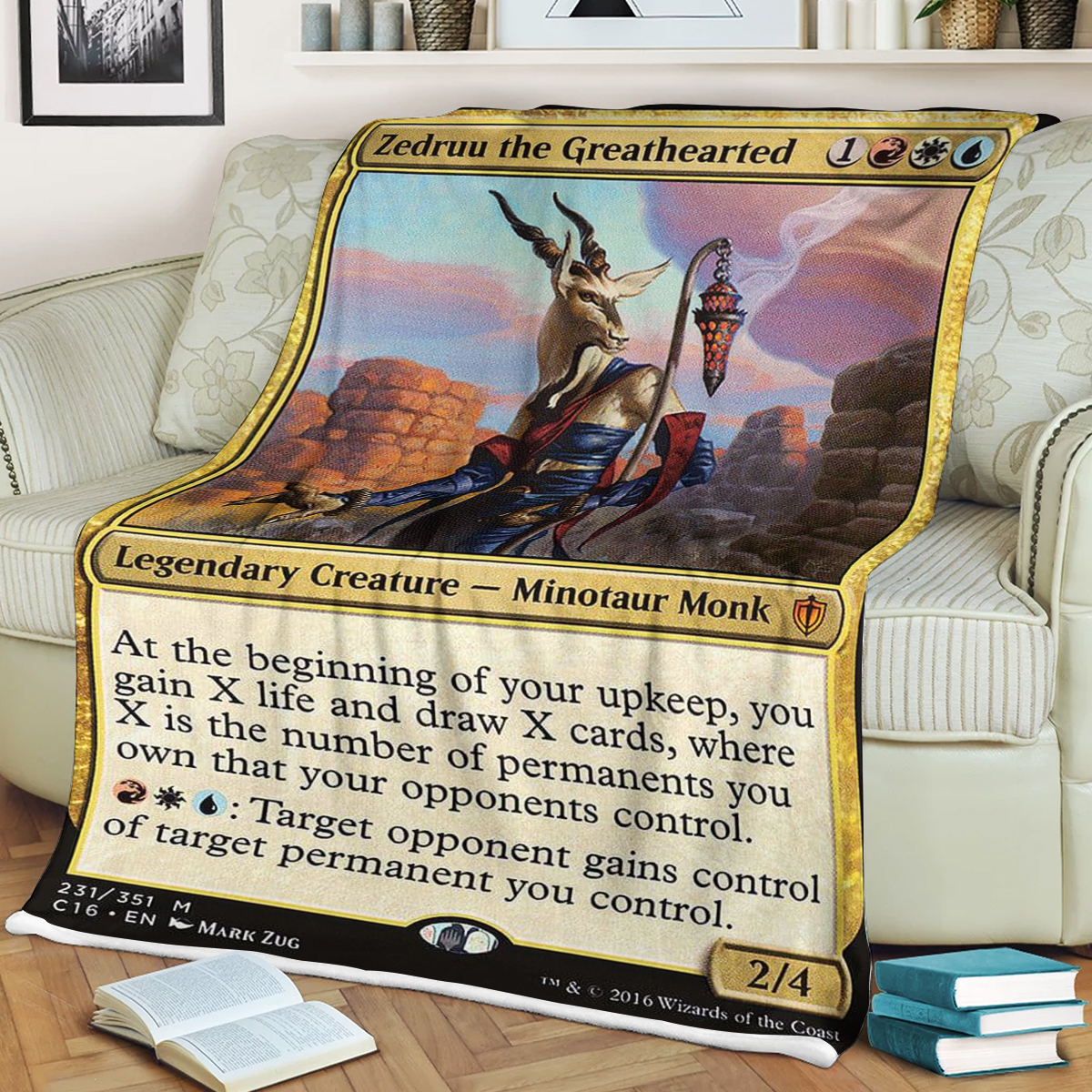 Magic The Gathering Zedruu The Greathearted Blanket Magic The Gathering Zedruu The Greathearted Blanket