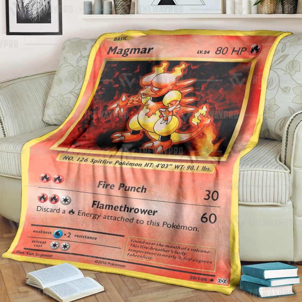 Magmar Evolutions Pokemon Blanket Magmar Evolutions Pokemon Blanket