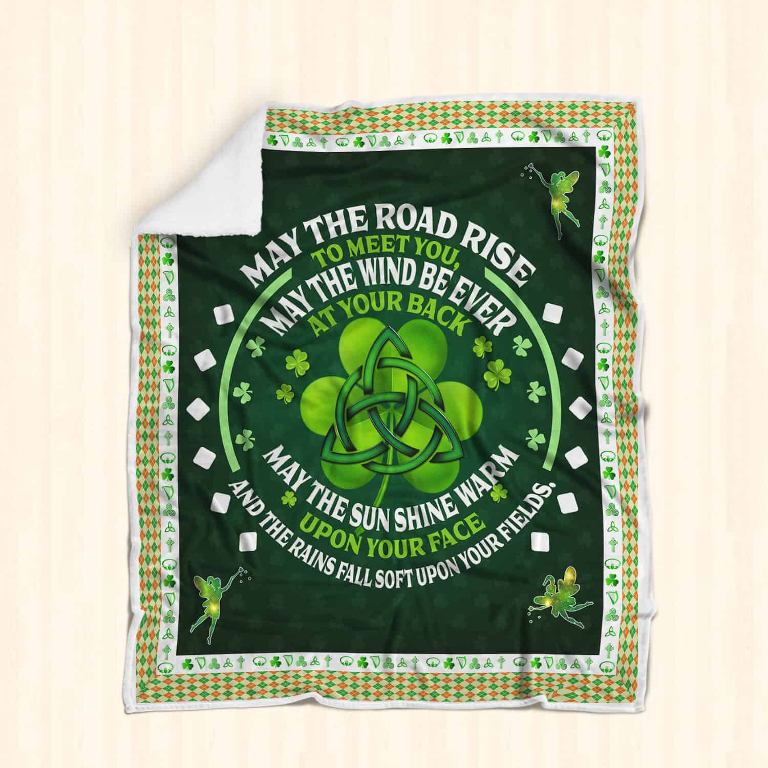 May The Road Rise To Meet You St Patricks Day All Over Printed Blanket May The Road Rise To Meet You St Patricks Day All Over Printed Blanket