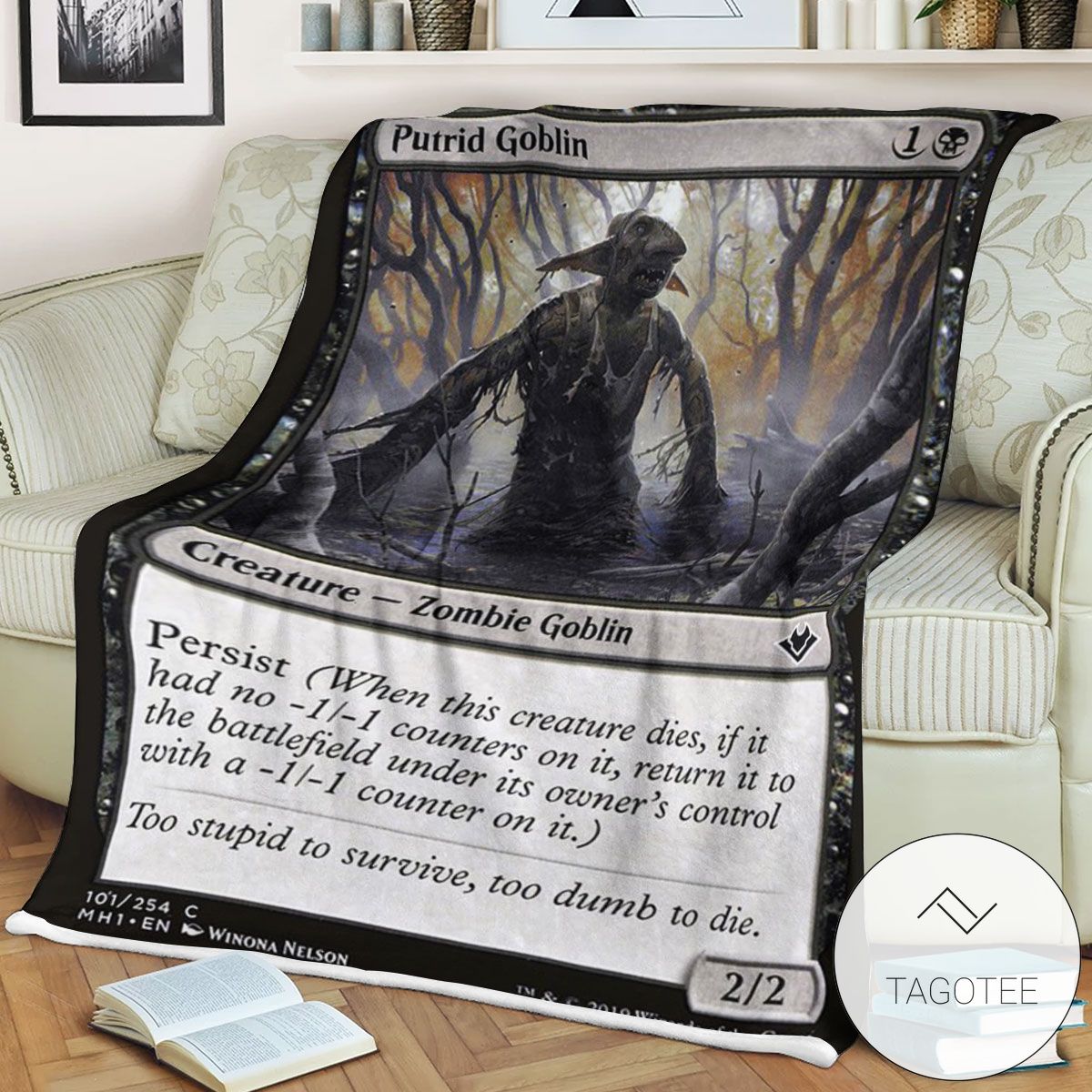 Mh1 101 Putrid Goblin Mtg Game Magic The Gathering Blanket Mh1 101 Putrid Goblin Mtg Game Magic The Gathering Blanket