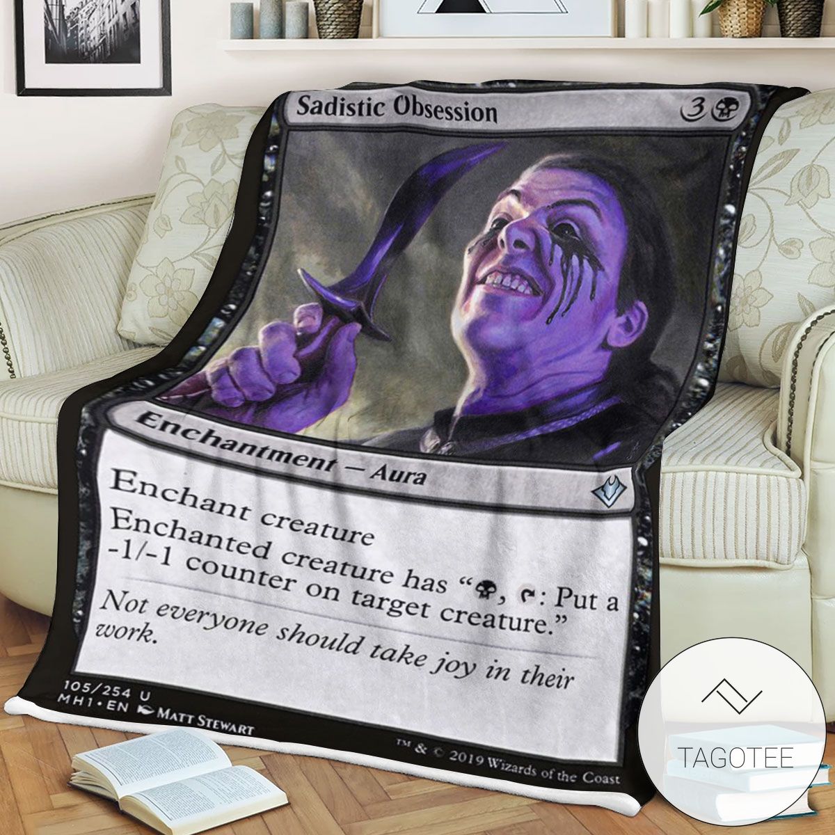 Mh1 105 Sadistic Obsession Mtg Game Magic The Gathering Blanket Mh1 105 Sadistic Obsession Mtg Game Magic The Gathering Blanket