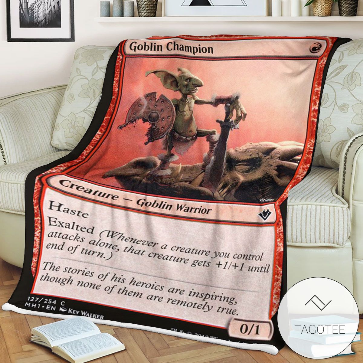 Mh1 127 Goblin Champion Mtg Game Magic The Gathering Blanket Mh1 127 Goblin Champion Mtg Game Magic The Gathering Blanket