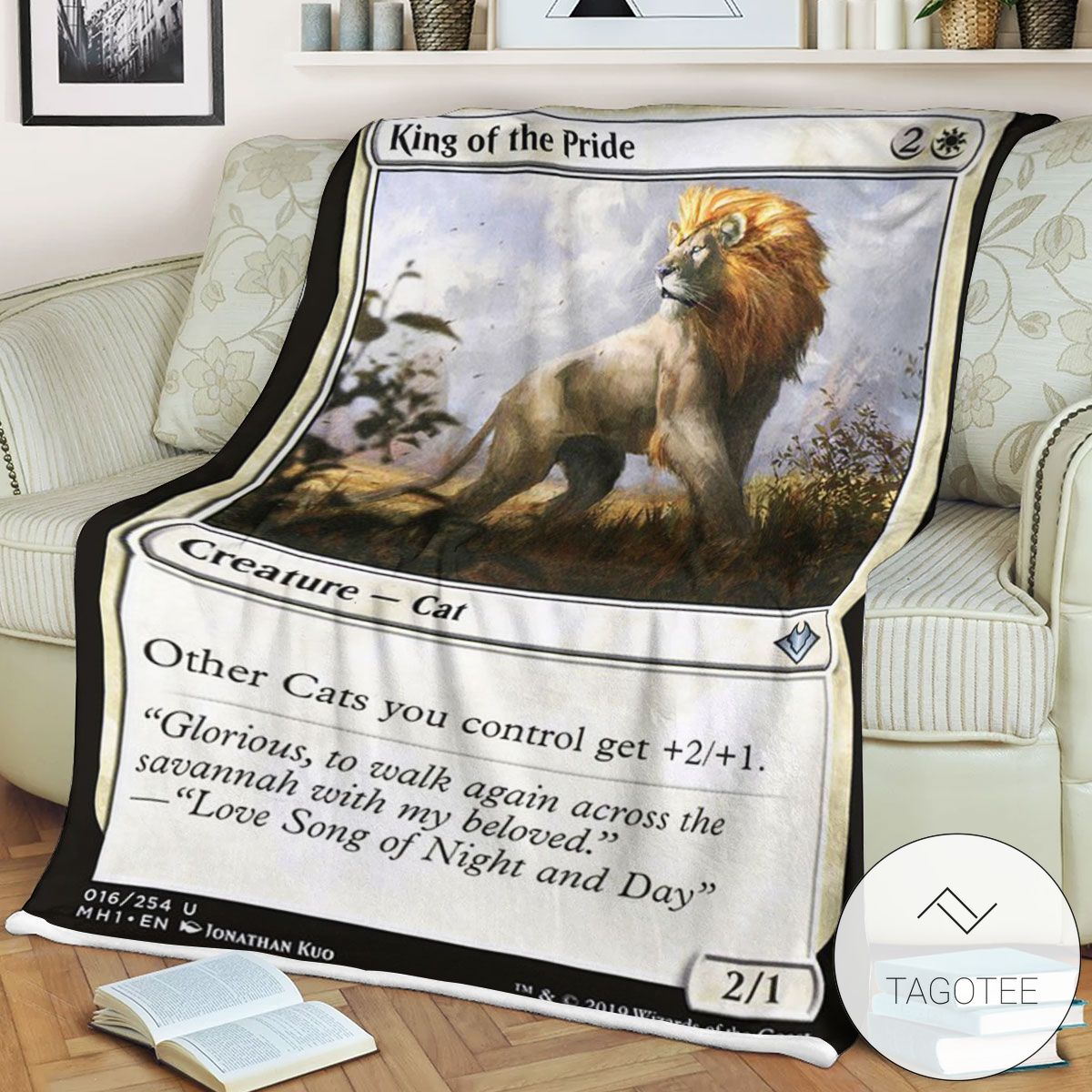 Mh1 16 King Of The Pride Mtg Game Magic The Gathering Blanket Mh1 16 King Of The Pride Mtg Game Magic The Gathering Blanket