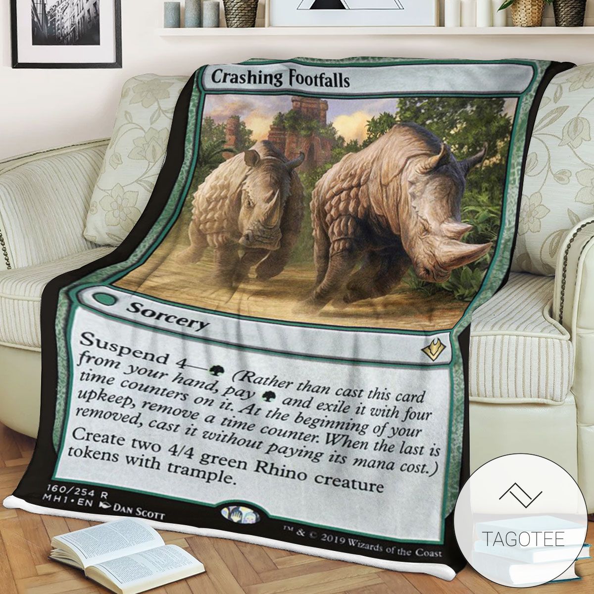 Mh1 160 Crashing Footfalls Mtg Game Magic The Gathering Blanket Mh1 160 Crashing Footfalls Mtg Game Magic The Gathering Blanket
