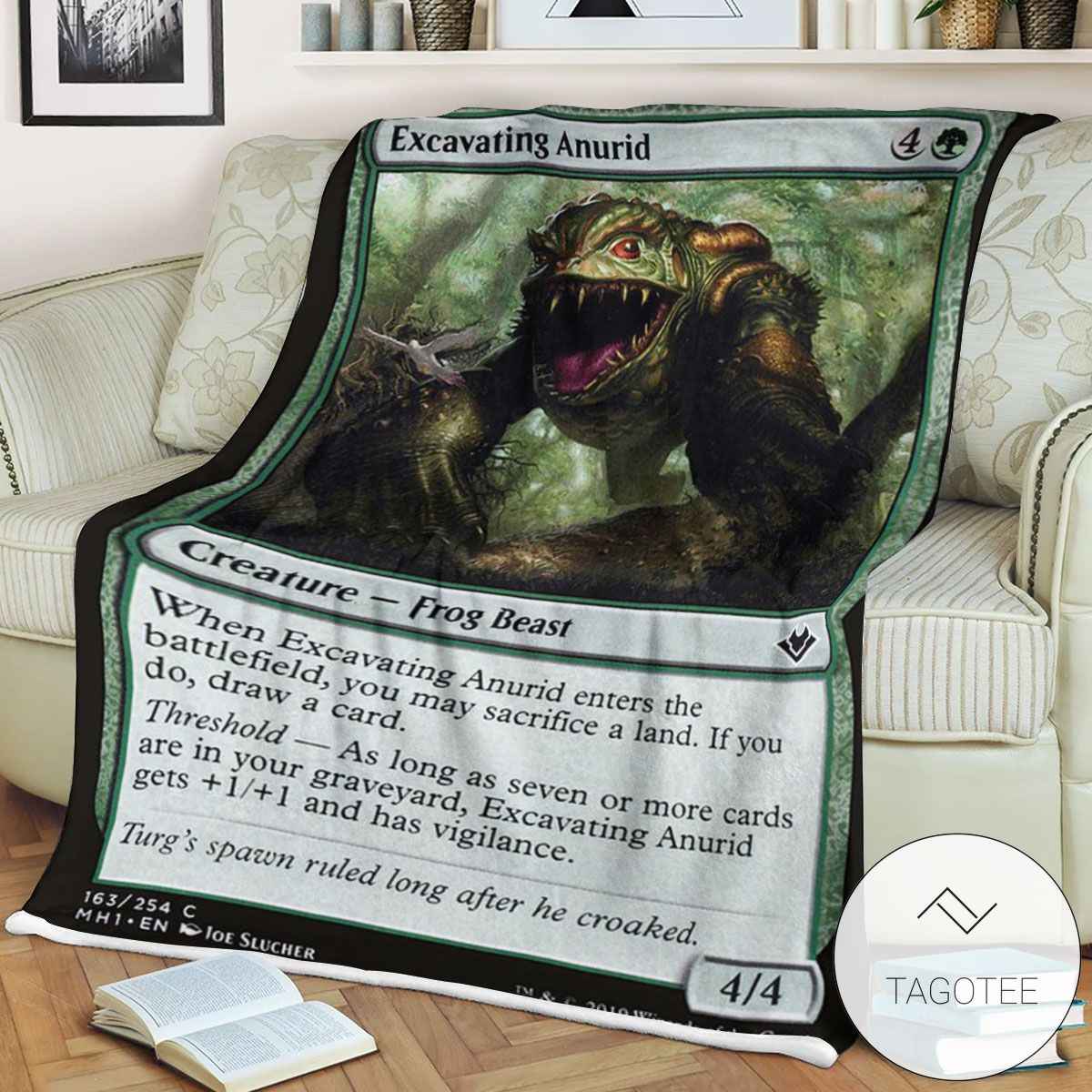 Mh1 163 Excavating Anurid Mtg Game Magic The Gathering Blanket Mh1 163 Excavating Anurid Mtg Game Magic The Gathering Blanket